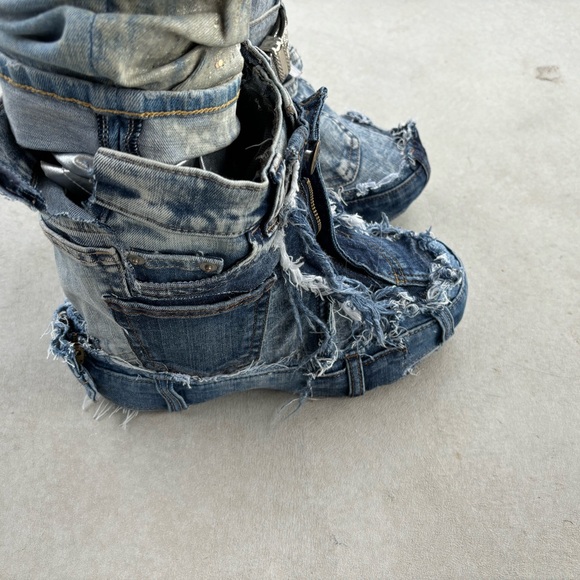 Denim Unisex Boots - Picture 4 of 7
